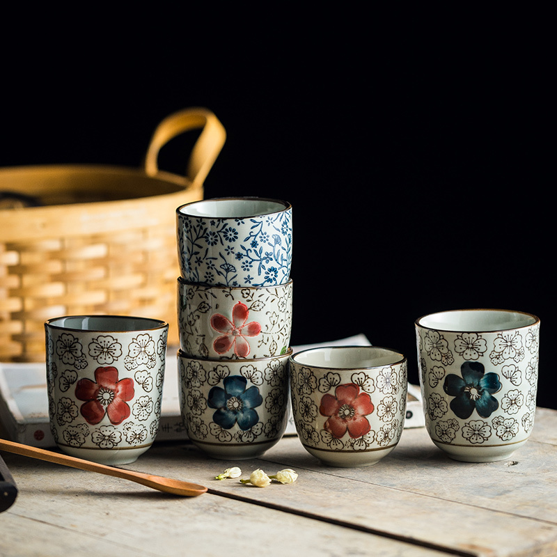 Chanshova 120/200ml traditionel kinesisk stil håndmalet keramisk tekop porcelæn små og store kaffekopekopper  h315