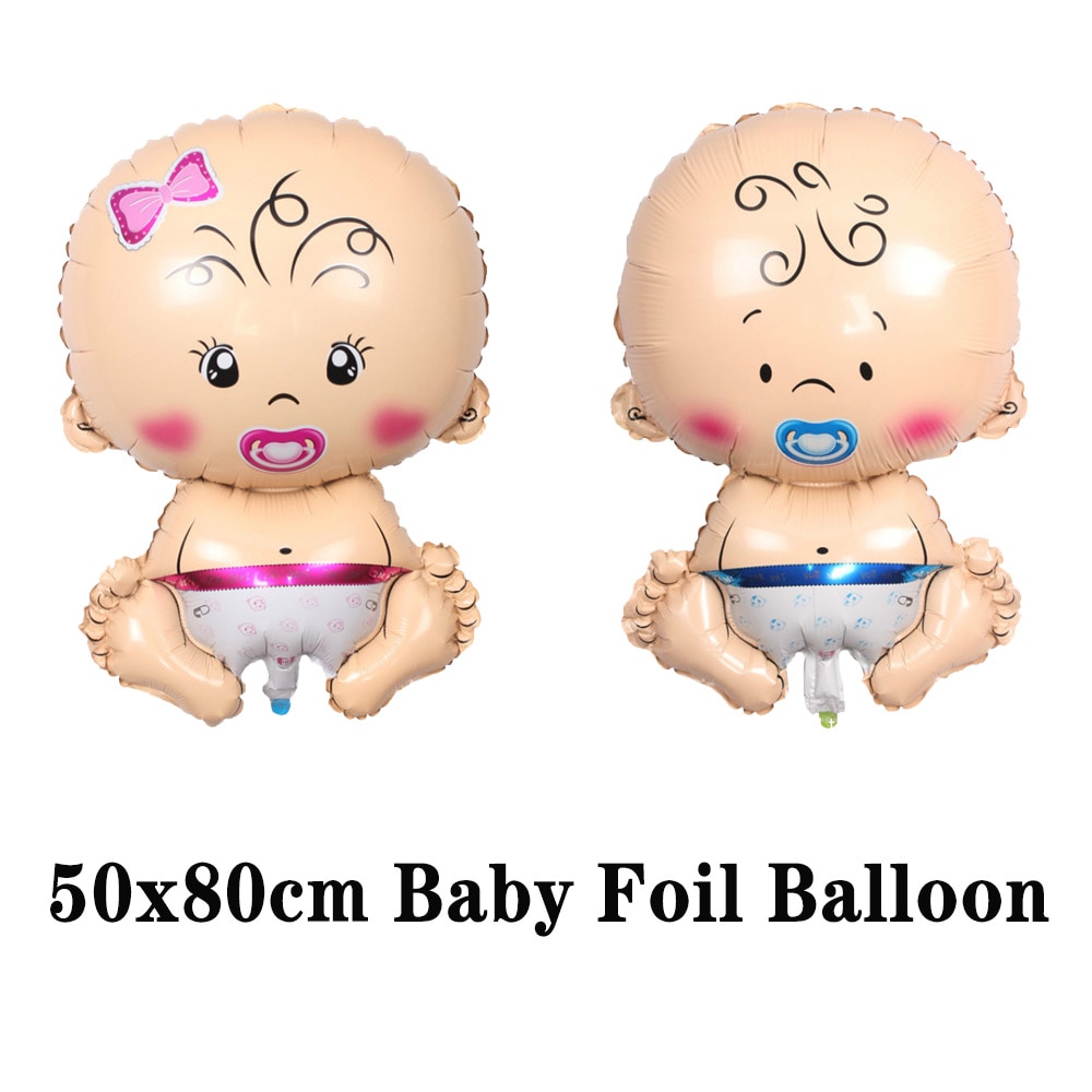 Amawill kön avslöja ballonger set flicka eller pojke gobeläng fest bakgrund tyg baby shower ballong aktivitet dekorationer barn