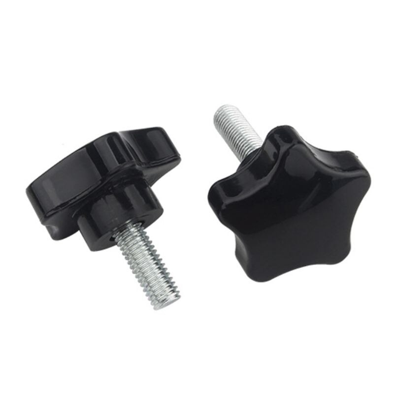 10PCS M6/M8 Hand Schraube Fünf-Stern Förmigen Kopf Gewinde Spann Schrauben Bolzen Knopf