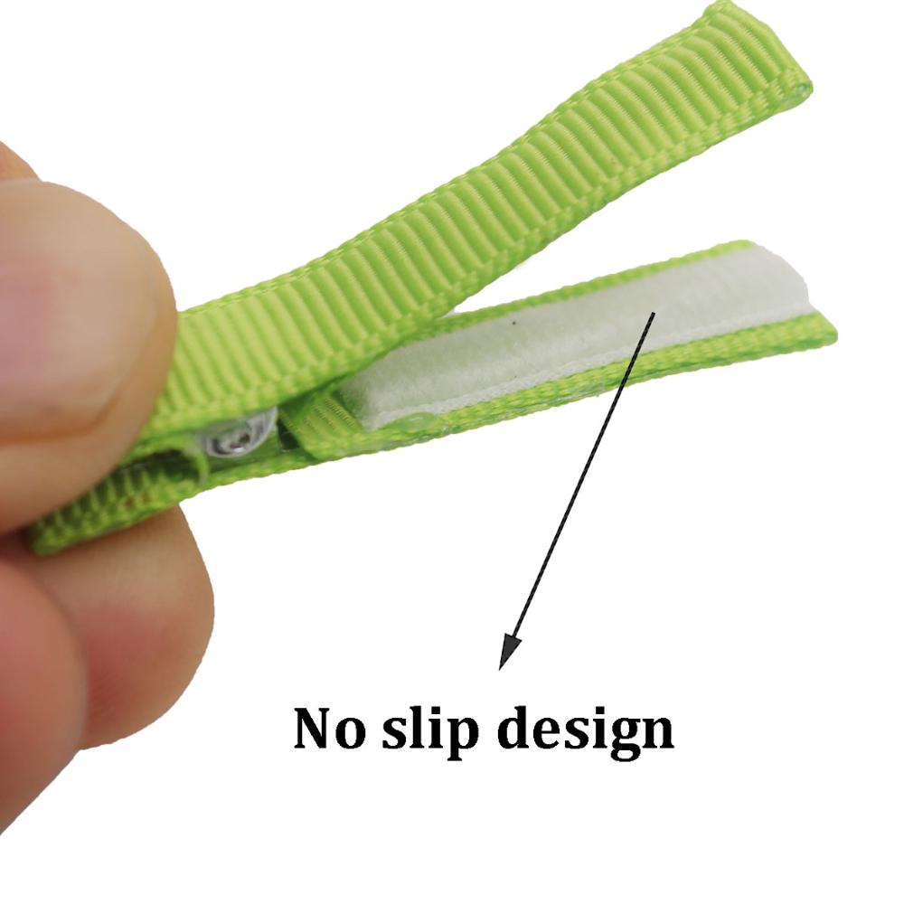 40 peças 1.8 "totalmente forrado diy grampos de cabelo de jacaré presilhas de cabelo para cabelos finos bebês meninas crianças em pares