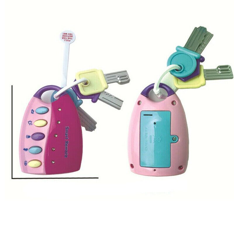 Clé de voiture musicale pour bébé, jouet éducatif, avec des sons Flash colorés, des voix à distance
