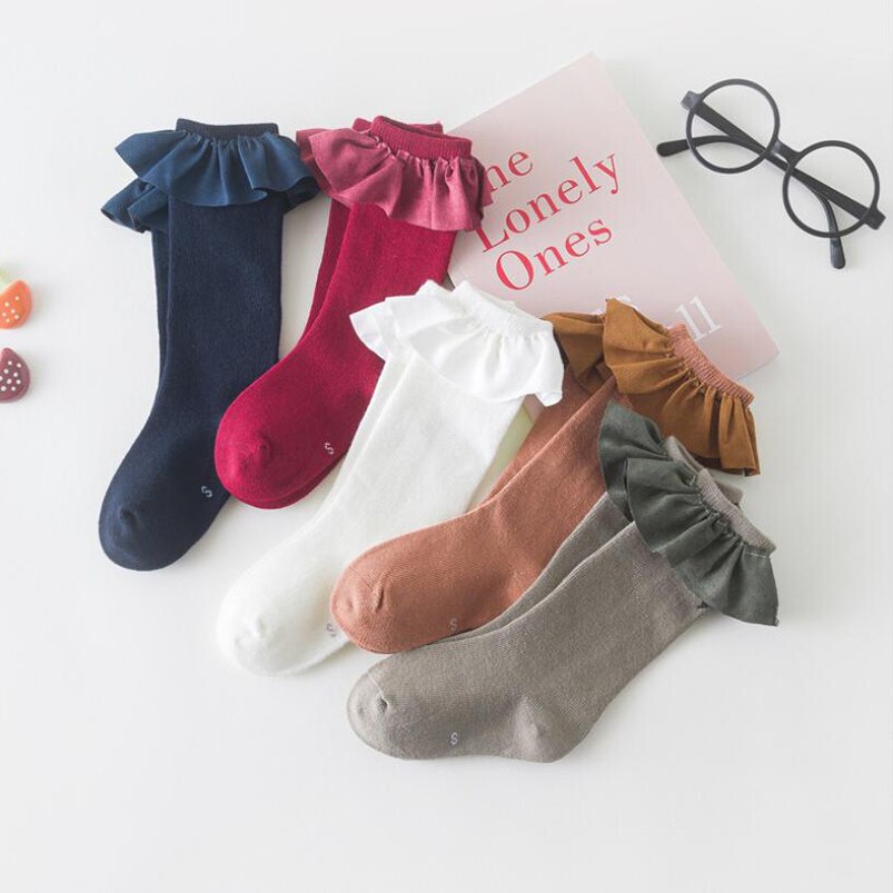 Flanela do vintage rendas meias crianças Primavera outono meninas da criança tornozelo meias meias esportivas de algodão meninas da escola elegante material do bebê Natal
