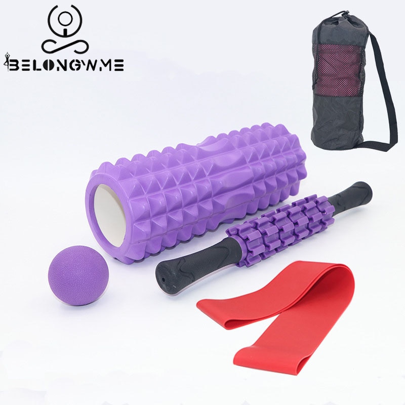 Fitness pilates yoga blokk foam roller innendørs sport gym øvelser avslapning muskel massasje roller yoga murstein treningsutstyr