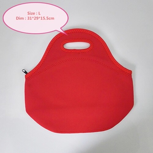 100% Neoprene thermal lunchbox lancheira bolsa de franja thermal bag bolsa termica lunch bags insulation for women ALB394D: 12 red