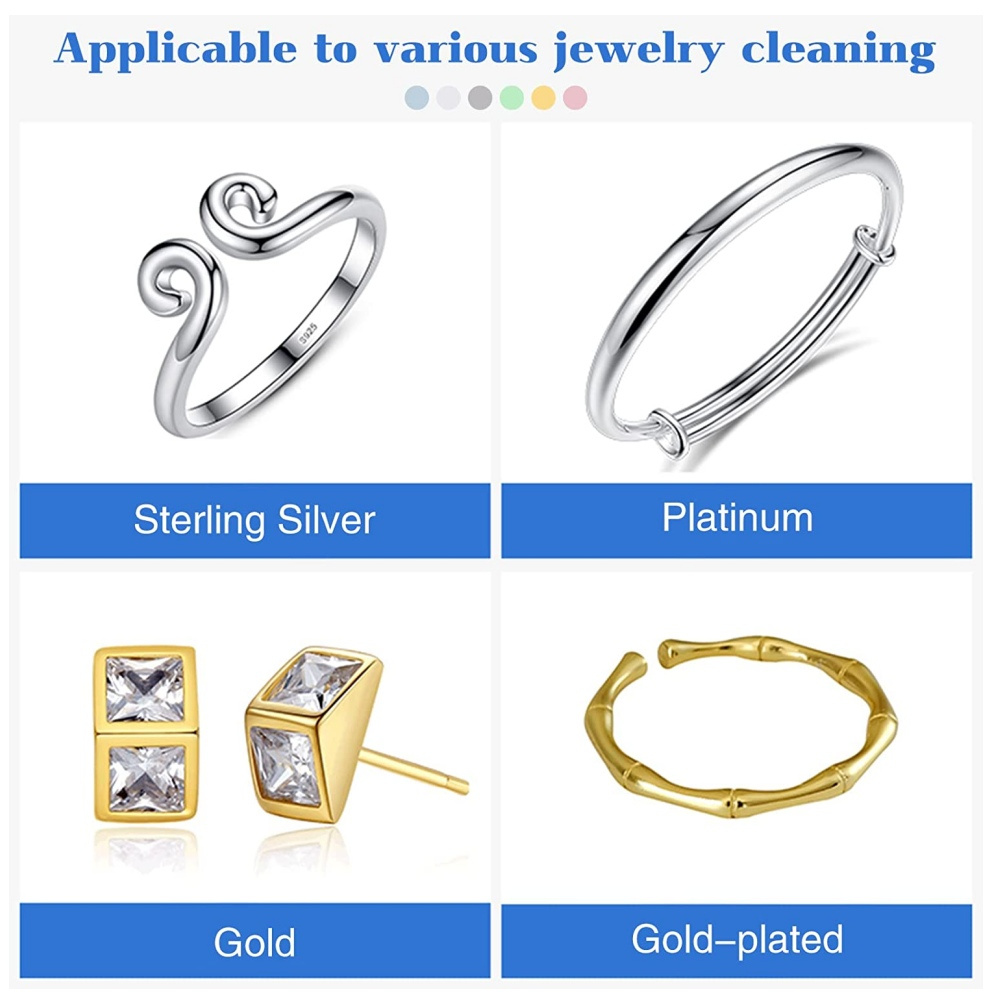 10/50pcs Sterling Silver Cleaning Polishing Cloth Clean Wipe For Jewelry Tool And Equipment Individually Package