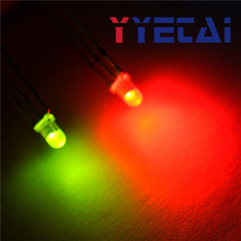 YongYeTai LED 3MM ronde rode en groene gemeenschappelijke kathode mist