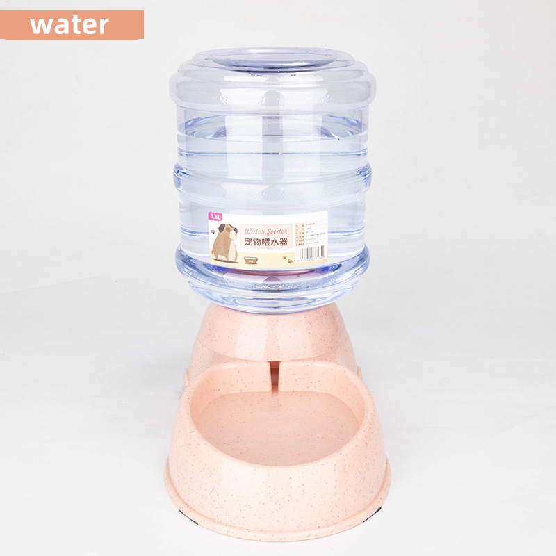Cuencos alimentadores para mascotas de gran capacidad, cuenco de comida para perros pequeños, dispensador automático de agua, cuencos para gatos, cuencos de alimentación para mascotas, cuenco de agua para beber: Negro