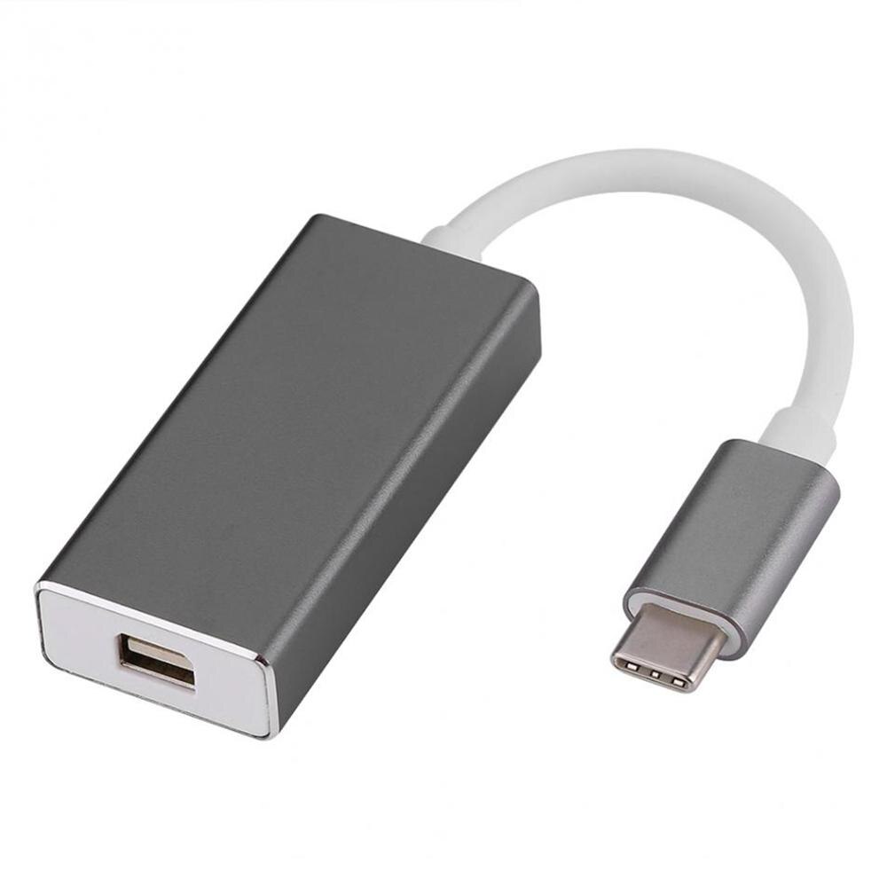 4K 60Hz USB C TO Mini Displayport Adapter Hub for MacBook Pro Chromebook Pixel Dell XPS iMac Apple Cinema Display