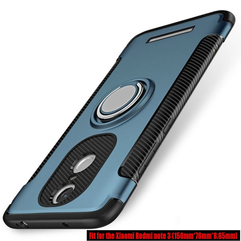 Para Redmi nota 3 Caso armadura híbrido caso de la cubierta protectora para Xiaomi Redmi nota 3 (150mm) magnético coche titular de montaje cubierta Note3