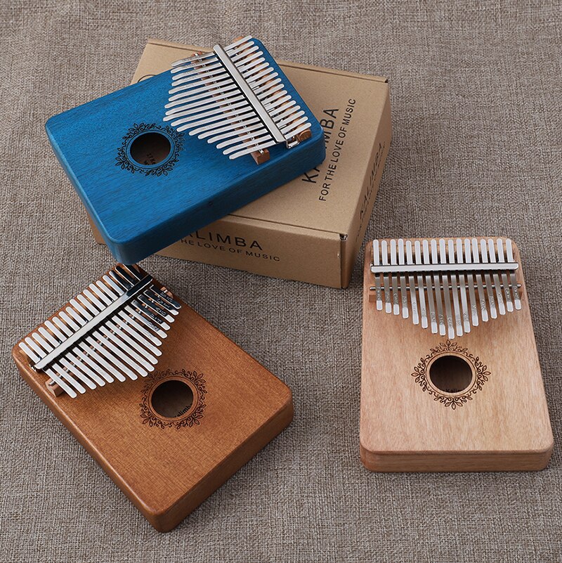 Kalimba 17 key Thumb Piano Mbira Music Box Finger Piano Calimba 21 30 Keys Mahogany Wooden Acacia Musical Instruments machine