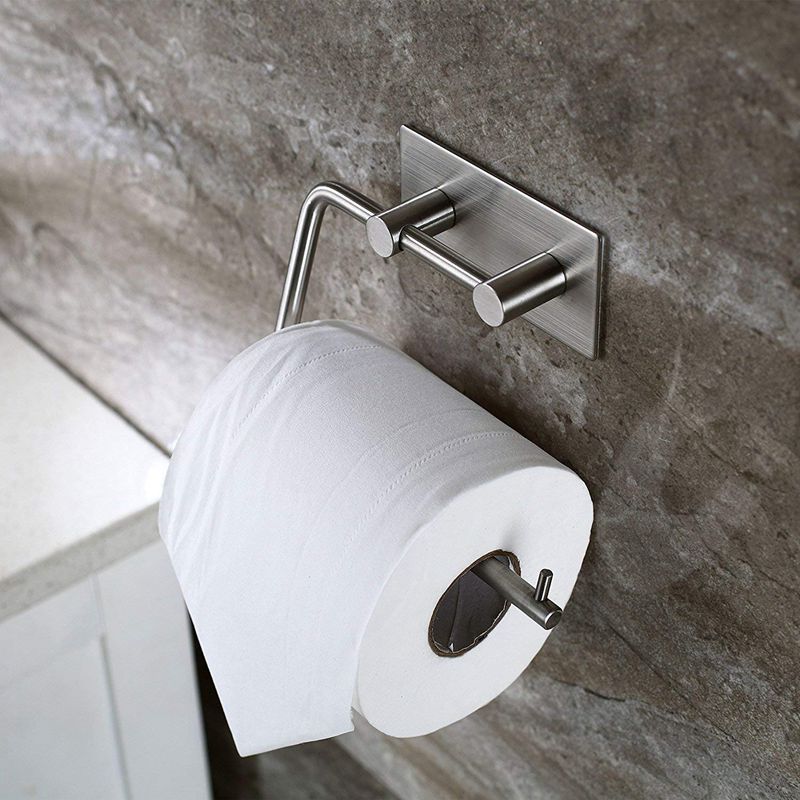 Toiletrolhouder Toiletrolhouder Zonder Boren Papier Houder Zelfklevende Wc Papierrolhouder Roestvrij Staal T
