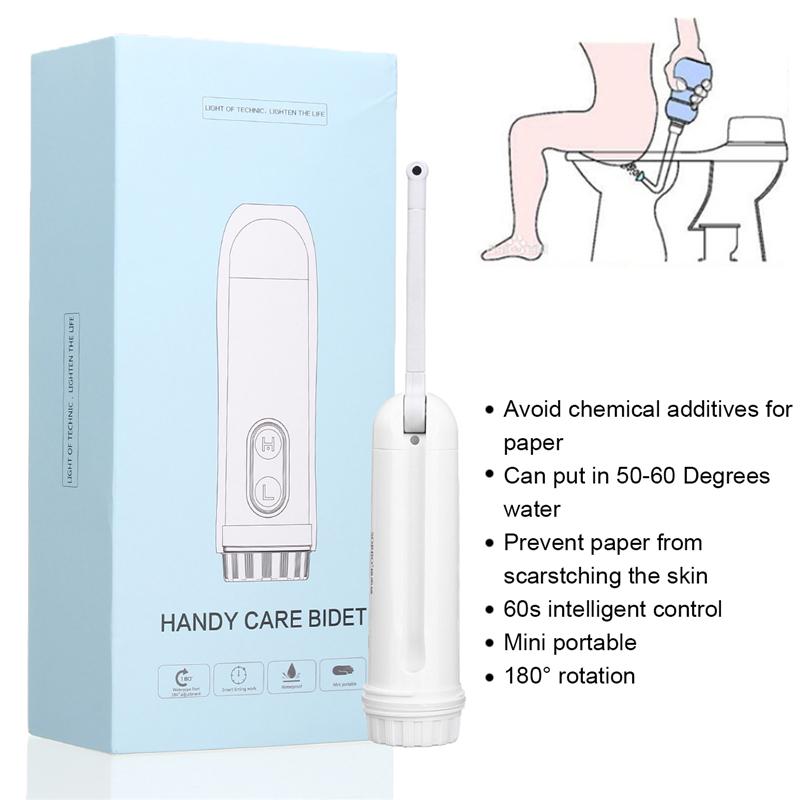 160Ml Draagbare Elektrische Reizen Hand Held Bidet Sproeier Spuiten Persoonlijke Intelligente Controle Wassen Cleaner Fles Hygiëne