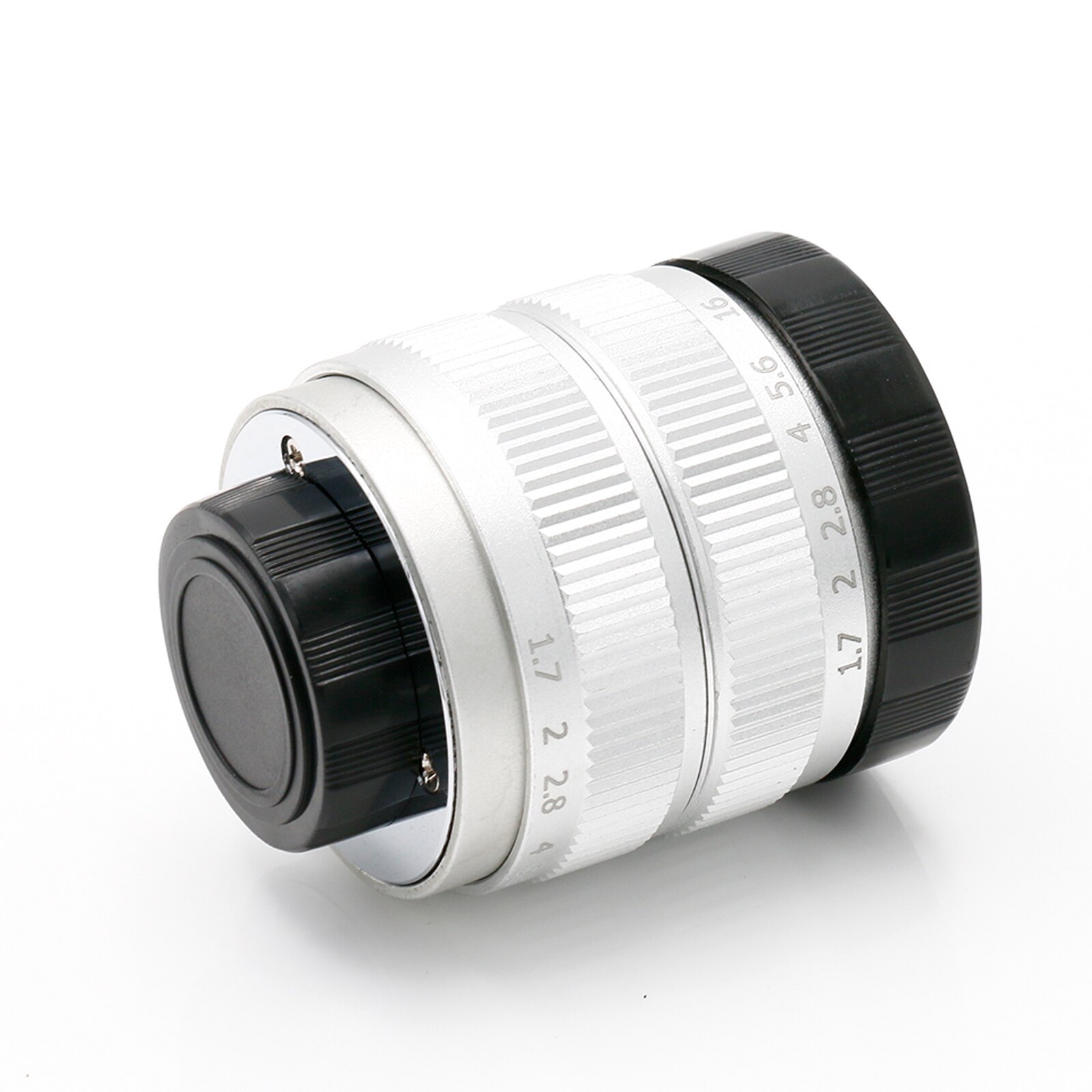 Fujian – objectif argenté 35mm F1.7 pour Canon EF-M, grande ouverture, CCTV, film C, monture caméra sans miroir