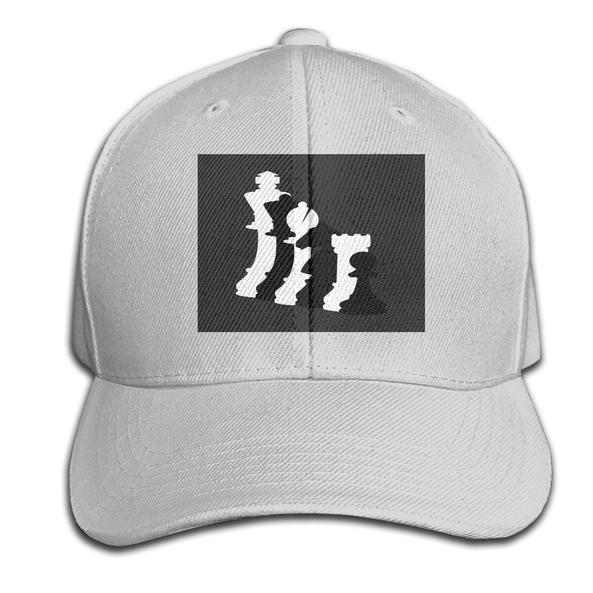 Schaakspel-Schaken Slim Fit Ontwerpen Homme Print Party Interessante Effen Kleur Goedkope Top Cap Hoed: Gray
