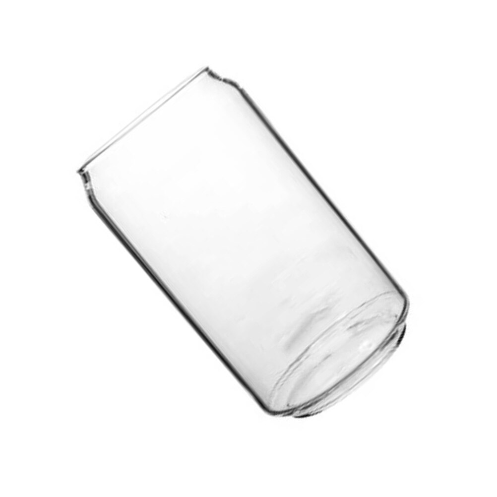 Ring-pull burkformad glaskopp transparent vattenmugg praktiska ölmuggar