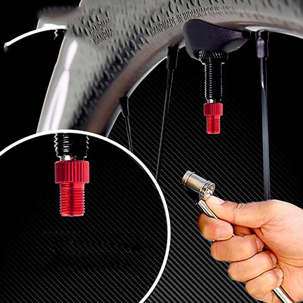 5Pcs Messing Pompen Fiets Zet Presta Aan Schrader Bike Air Valve Adapter Adapters Wielen Gaspijp Tube Tool Accessoires #30