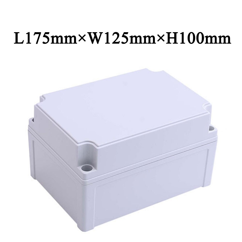 Plastic Dustproof Waterproof IP67 Junction Box Universal Electrical Project Enclosure Grey ABS Housing Box: with mounting board / 175X125X100