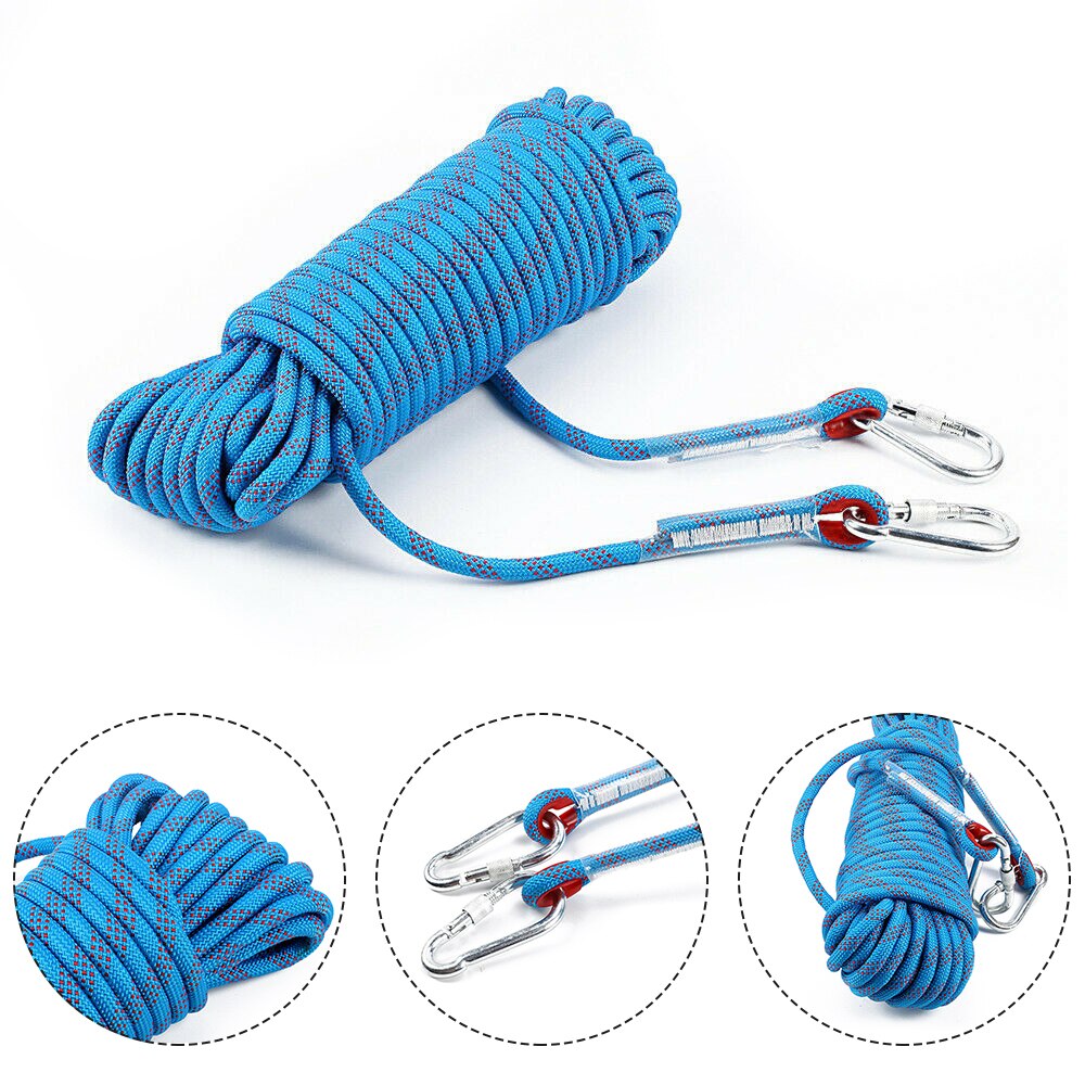 Veiligheid Touw Klim 8Mm Redding Touw 20M Hoge Sterkte Geweven Touw Voor Bergbeklimmen Outdoor Klimmen Accessaries Emergency