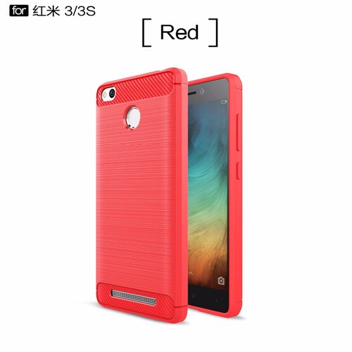 Milieu Carbon Case Voor Xiaomi redmi 3 s Soft Anti-Slip Cover voor xiaomi redmi 3 s telefoon case redmi 3 pro case: 2