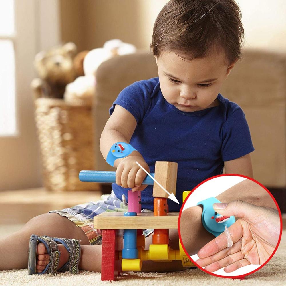 1/5PCS Dispensador Gel Hidroalcoholico Portatil Smile Liquid Wristband Dispenser Handwash Gel Sanitizing Bracciale Disinfettante