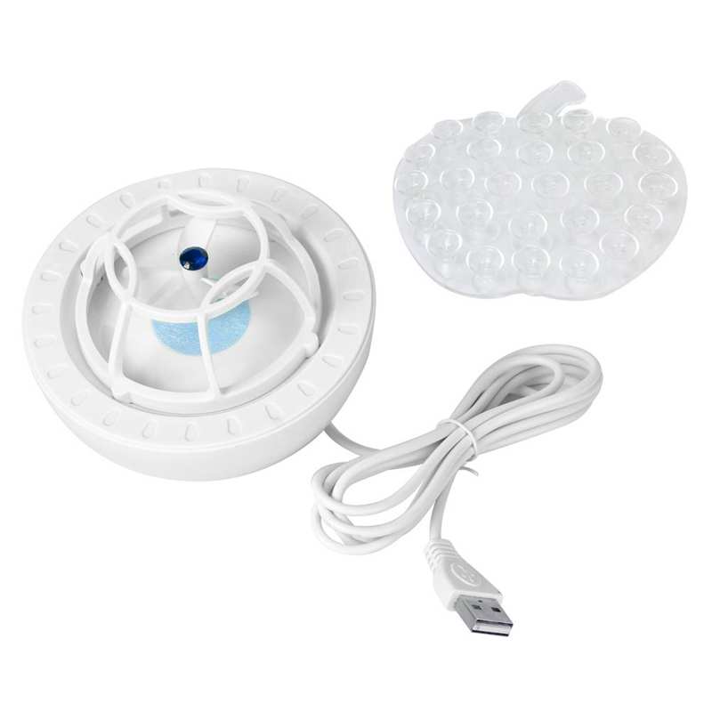 Minilimpiador ultrasónico multifuncional para lavavajillas, máquina de lavado de platos con USB, limpieza ultrasónica para el hogar: Azul