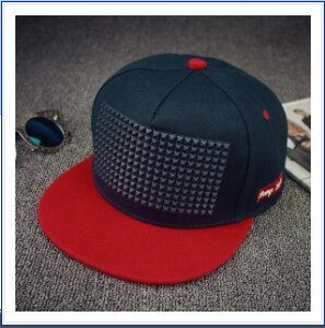 5 kleuren plastic driehoekige baseballpet hiphoppet platte pet snapback pet hoeden voor mannen en vrouwen: Marineblauw