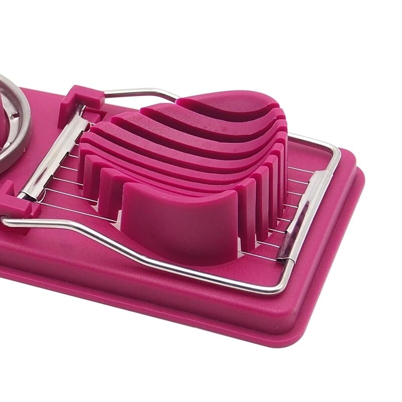 1Pcs Multifunctionele Ei Snijder Ei Sectioner Cutter Mold Rvs Bloemvorm Boterhamworst Cutter Keuken Gadgets