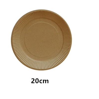 50 Stks/pak Wegwerp Verdikte Papier Plaat Papier Schotel Cake Tray Barbecue Plaat Feestartikelen: 50pcs C