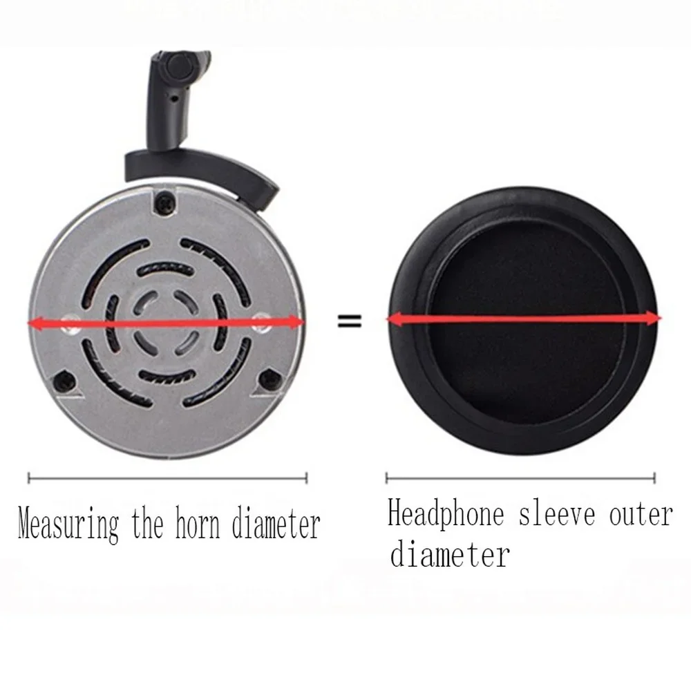 2 uds 45/50/55/60/65/70/75/80/85/90/95/100/105/110MM almohadilla para auriculares almohadilla para oreja esponja cubierta para auriculares accesorios para auriculares