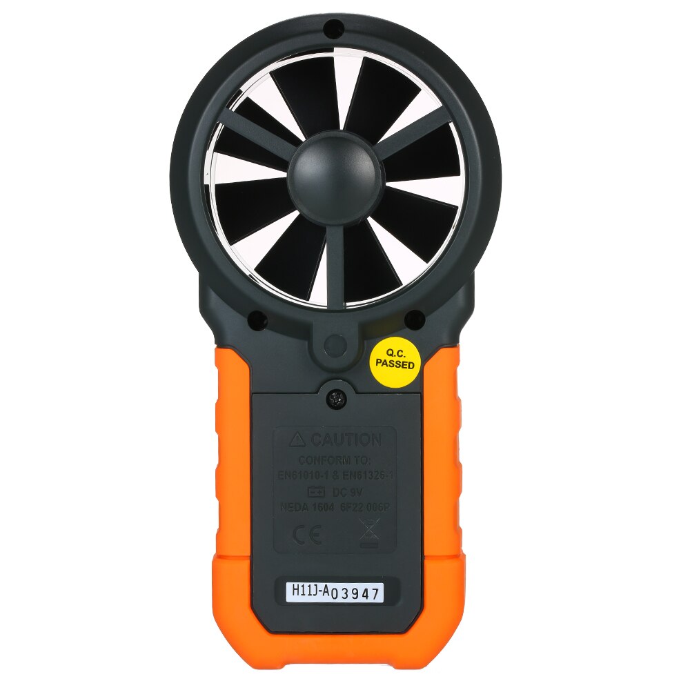 PEAKMETER Handheld Anemometer Portable Wind Speed Meter CFM Meter Wind Gauges Air Flow Thermometer with LCD Backlight