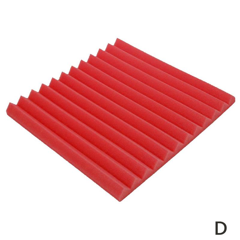 Geluiddichte Katoen 30X30Cm Geluidsisolatie Akoestische Studio Foam Wedge Absorberende Panelen Tegels Voor Geluid Geschikt Muur Studio I7A7: D