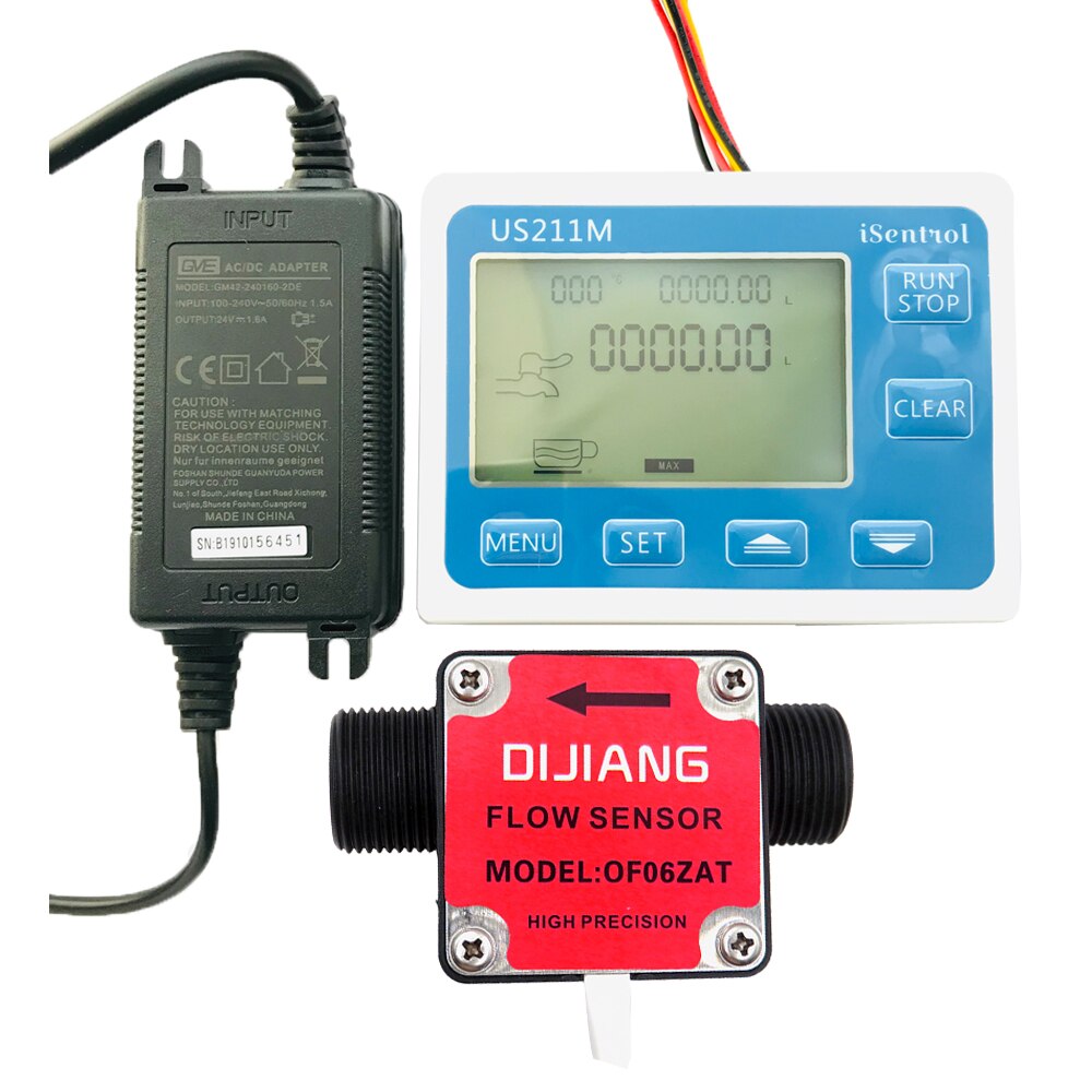 US211M Olie Flow Meter En Gear Flowsensor OF06ZAT Voor Melk Diesel Olie Lubracant BSP3/4 "2-55L/min Honey Bee Dijiang Isentrol