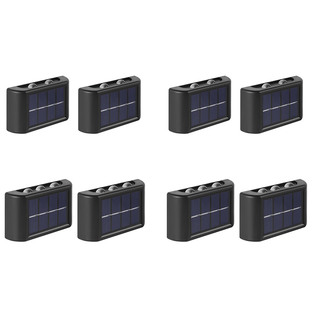 2 szt. Lampa solarna doprowadziło ścienna zewnętrzna ścieżka balkonowa ganek ogrodowy ulica dekoracje wodoodporna w górę iw dół światło lampy słoneczne