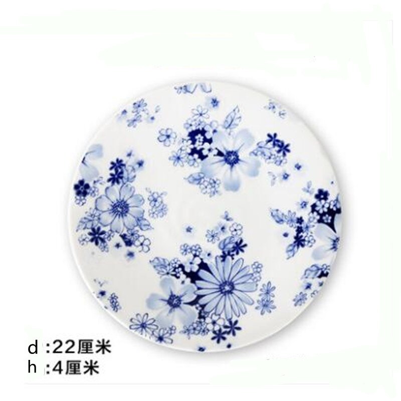 8 Inch Keramische Stijl Inkt Salade Fruitschaal Steak Westerse Voedsel Lade Sushi Moer Plaat Noedels Pizza Kom Keuken Benodigdheden: Black