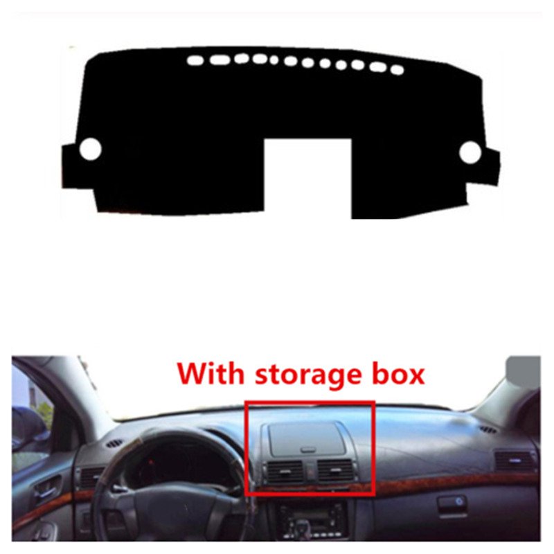 For Toyota Avensis 2003-2006 with Storage Box Right Hand Drive 1PC Car Dashboard Mats Cover Sun Shade Dashboard Cover Capter