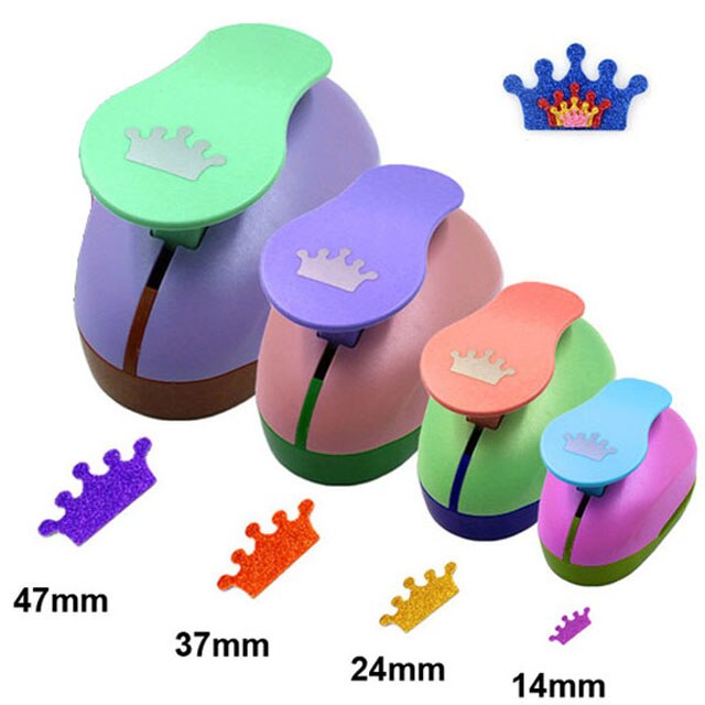 Perforatrice di carta perforatrice taglierina di carta mestiere di carta Calico stampa fiore fai da te mestiere di carta perforatrice perforatrice дырокол фигурный: Crown