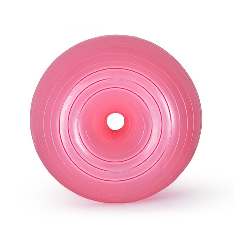 Yoga Ball Donut Exercise Workout Core Training Swiss Stability Ball for Yoga Pilates & Balance Training in Gym Office: Pink