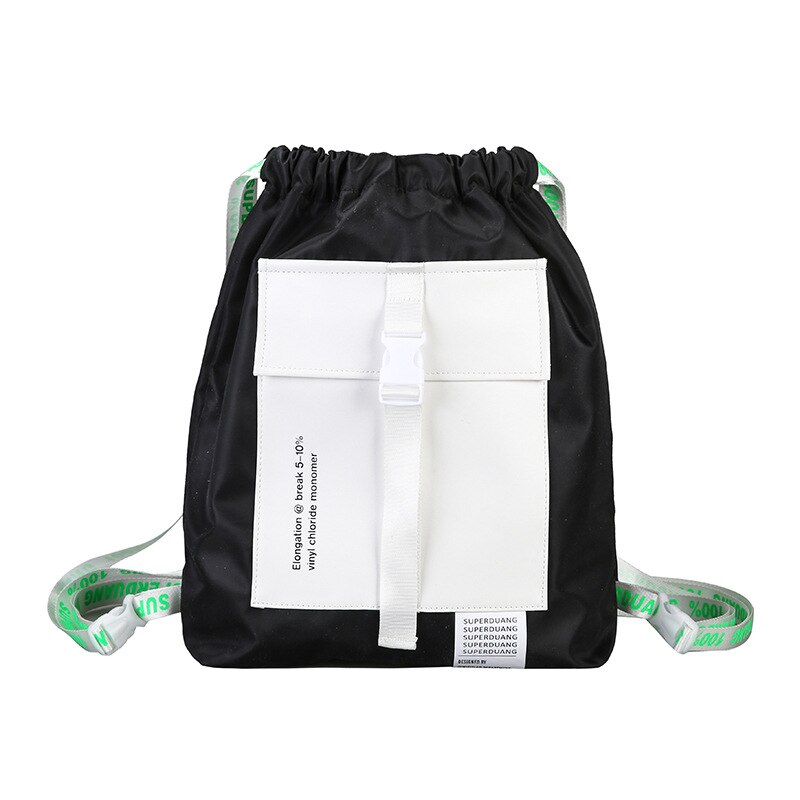 Transparent PVC Backpack - Waterproof Travel Bag - Casual Outdoor Rucksack: Black