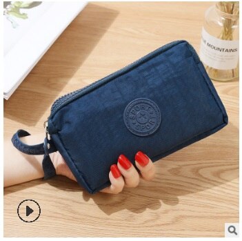 Women Canvas Small Coin Purse Card Zipper Wallet Holder Phone Bag Clutch HandbagCash Card Phone Holder Case Clutch Handbag: D