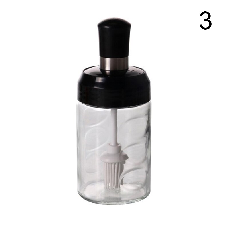 Bærbar tøbørste køkkengadgets silikone varmebestandig olieflaskebørster madlavningstilbehør grillværktøj: A3