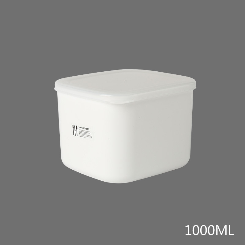 Portable Lunch Box for School Office Picnic Refrigerator Food Storage Container Microwavable Bowl Fresh Keeping Bento Container: 1000ml