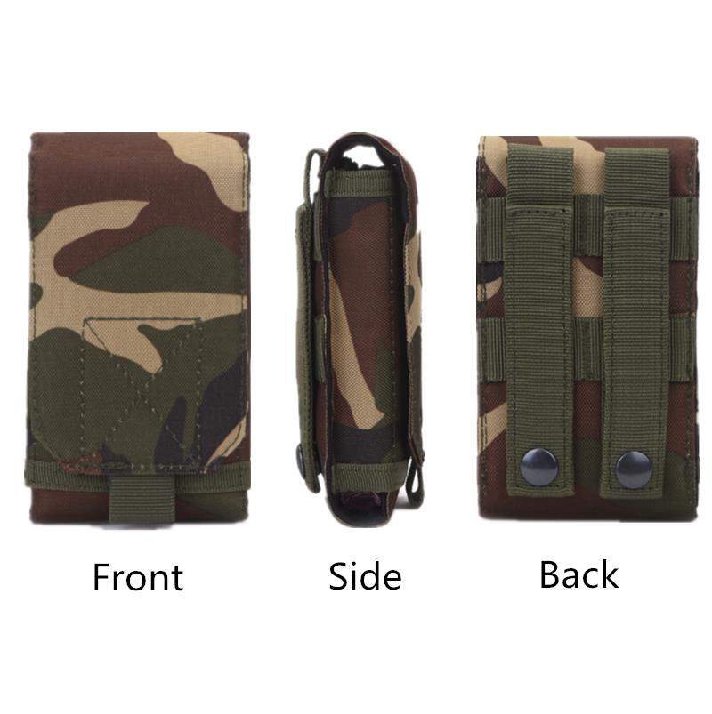 Outdoor Camouflage Hüft tasche Telefon halter Sport Gürtel tasche Fall wasserdichte Nylon Sport Jagd Camo Taschen im Rucksack