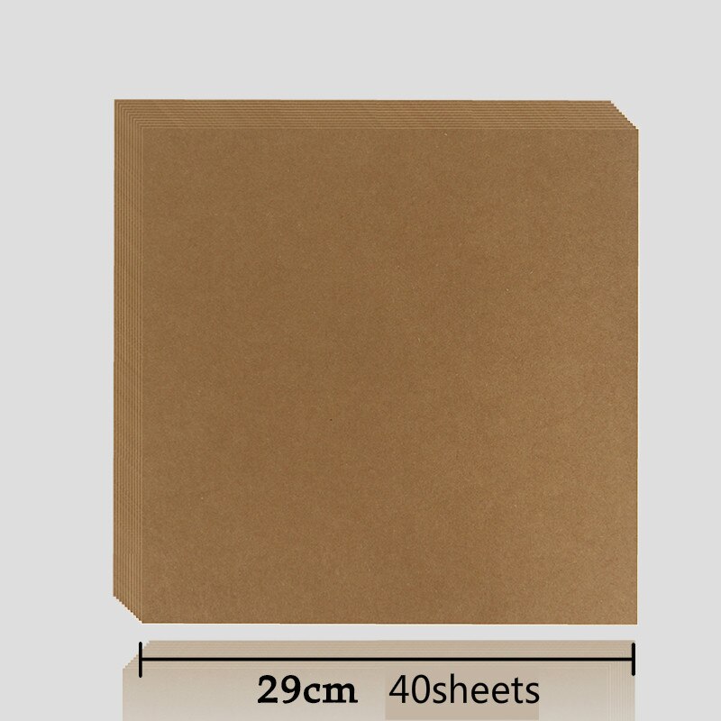 Carte postale carrée vierge, papier Kraft, 250g, dessin à la main, Graffiti, bricolage, marron blanc, carte de vœux, en carton dur épais: A3
