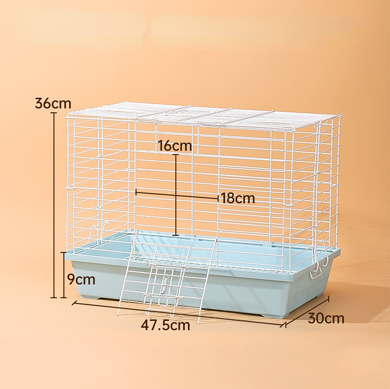 Jaula para conejos con cajón, jaulas para animales de mascotas, jaulas para hámster, jaula para ratas con ramas de flores y oso dorado: Marrón oscuro