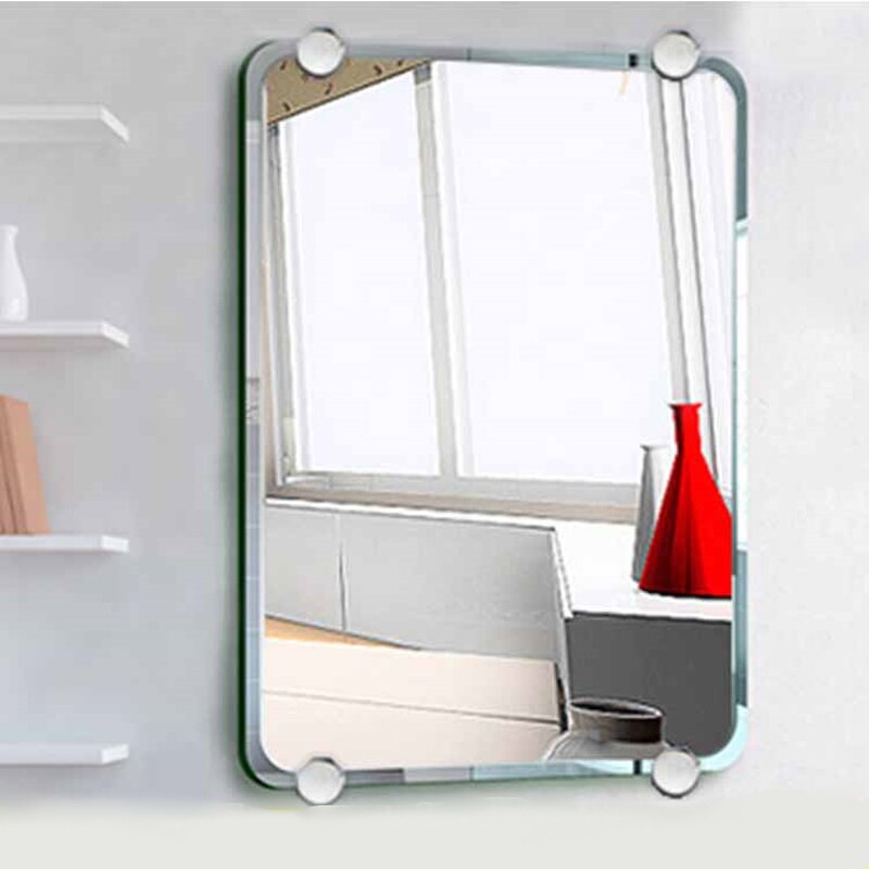 4 stk glas spejl fast spænde badeværelse væg spejl installation fast tilbehør glasholder hylde beslag møbler hardware