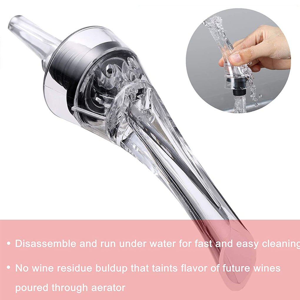 1Pc Acryl Beluchten Schenker Decanter Wijn Beluchter Tuit Pourer Draagbare Wijn Beluchter Schenker Wijn Accessoires Wijn Decanter