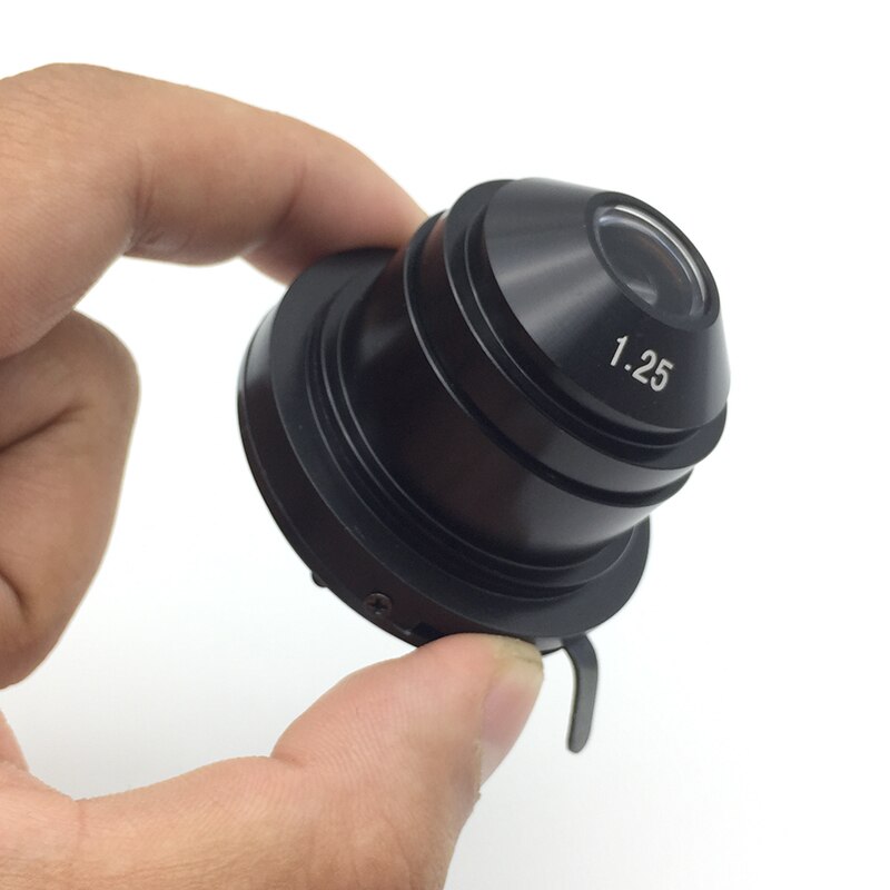 Biological Microscope Abbe Condenser Collecting Mirror Lens1.25 37 mm Microscope Parts Accessory