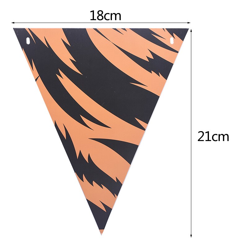 1 sæt jungle fødselsdagsbannere dyr guirlande fødselsdag papir vimpel palmeblad flag bunting baby shower safari dyr dekoration