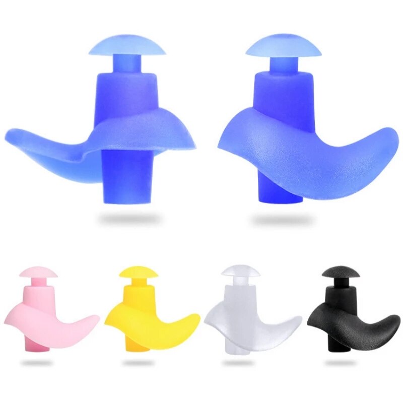 4 @ # Zachte Oordopjes Zwemmen Siliconen Waterdicht Stofdicht Oordopjes Duiken Watersport Zwemmen Anti-noise Accessoires