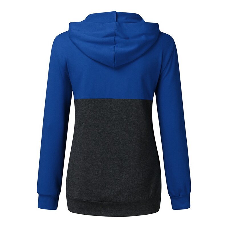 Pregnant Woman Hoodie Maternity Tops Nursing Breastfeeding Clothes Autumn Patchwork Casual Loose Blouse Top de mujer embarazada